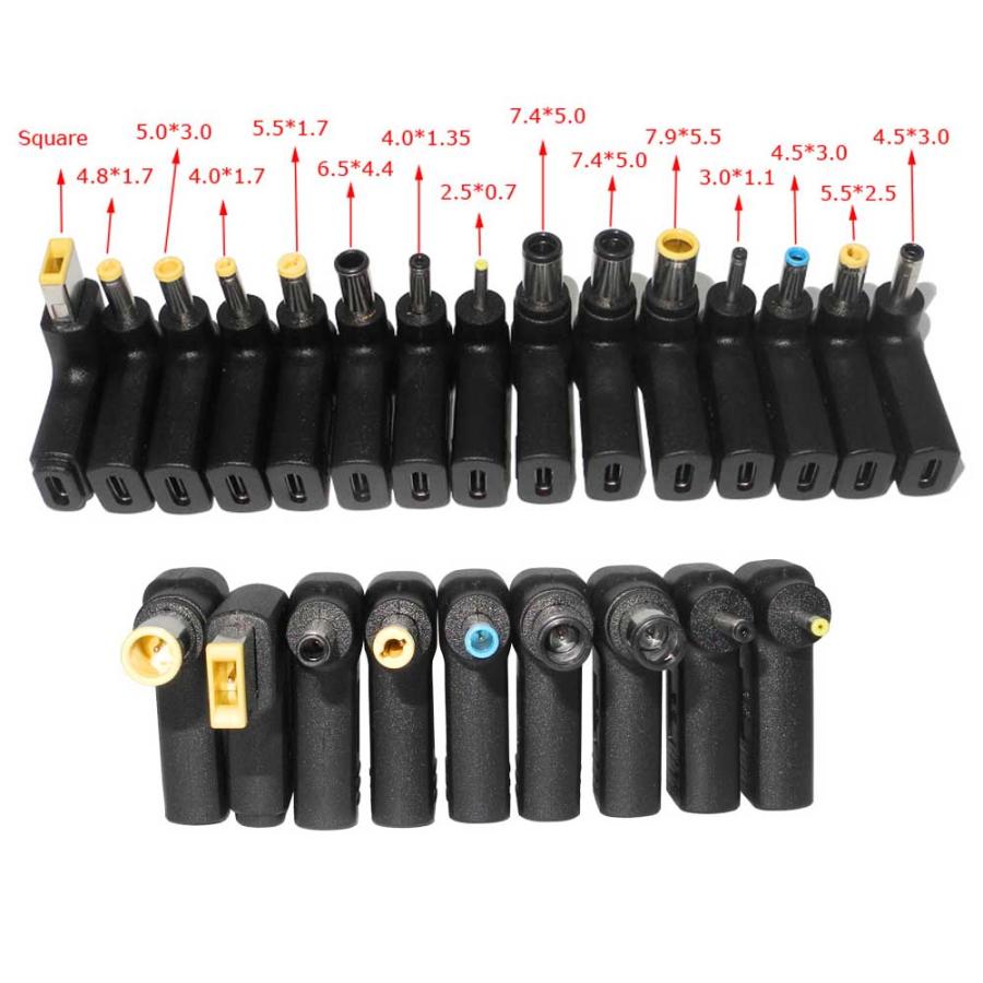 USB-C 入力 DC 11×4.5 mm 急速充電アダプタ 11045 対応 主にNEC Lenovo