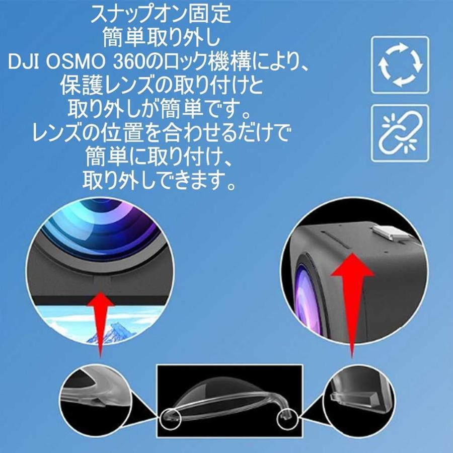 DJI オズモ 360 DJI Osmo 360 専用 レンズプロテクター レンズ 保護