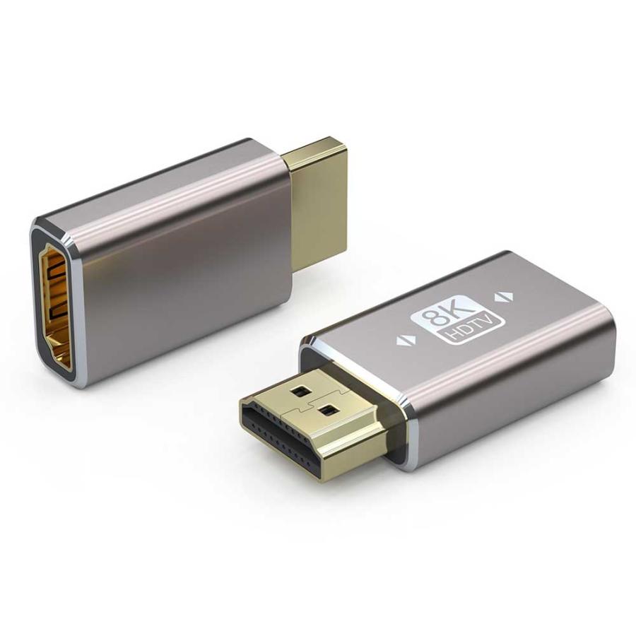 HDMI 変換アダプタ 8K コネクタ hdmi 中継アダプタ 60Hz Ver2.1 転送