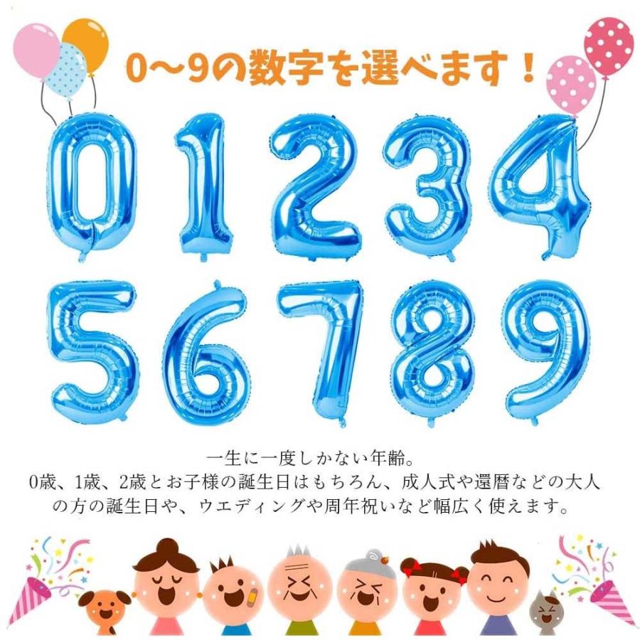 バルーン アルミ風船 数字 ナンバー 90cm ビッグサイズ 大きい 誕生日