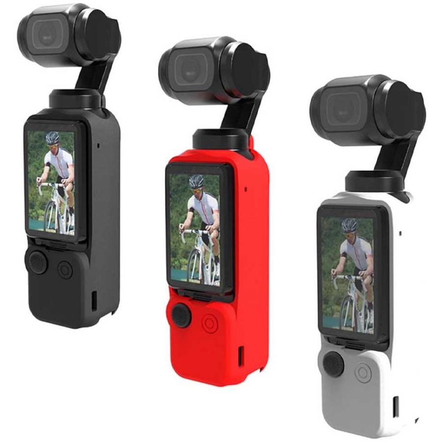 送料無料】DJI Osmo Pocket 3 用 シリコンカバー +レンズキャップ