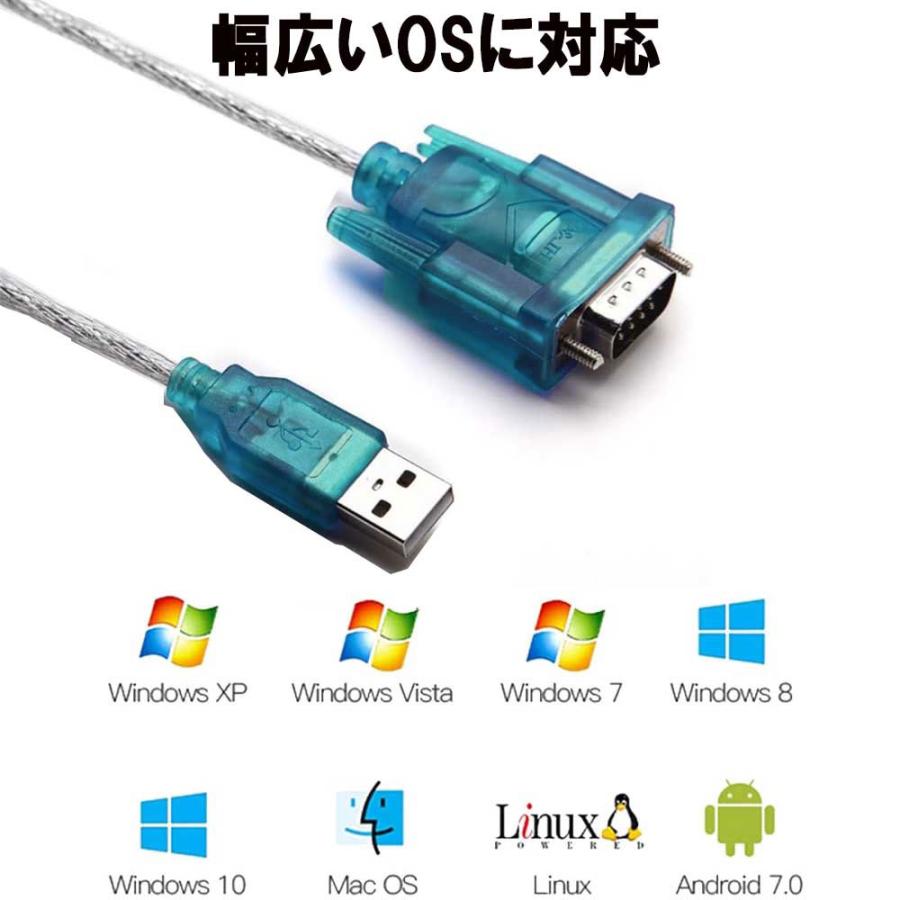 RS232C USB シリアル変換ケーブル RS232 DB9ピン 変換 パラレル(D
