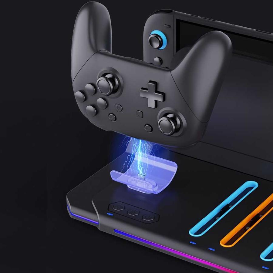 スイッチ2用 Switch 2 Proコントローラー ＆ジョイコン 5台同時充電 多