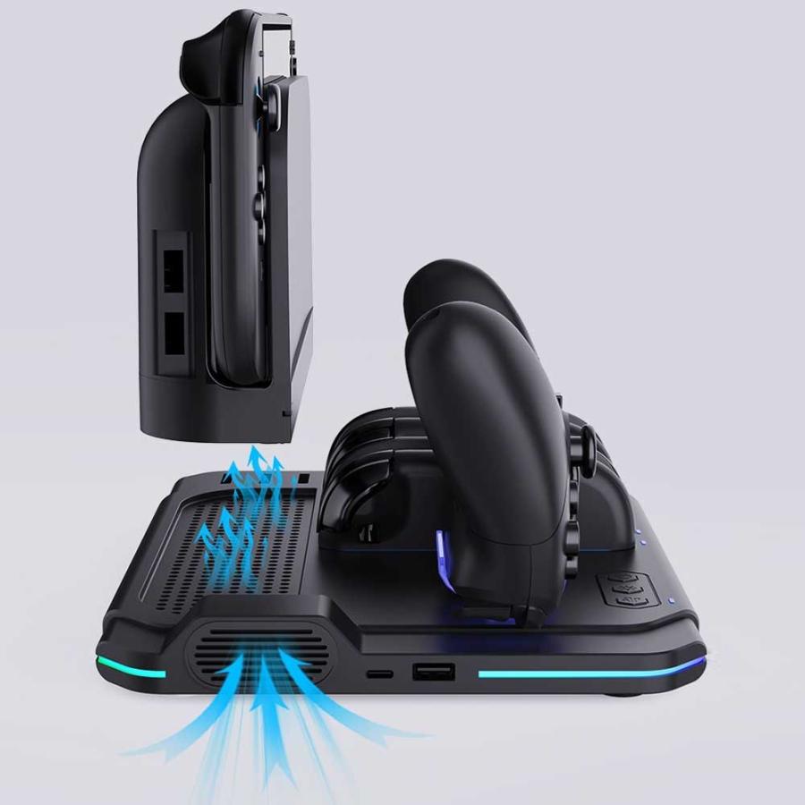 スイッチ2用 Switch 2 Proコントローラー ＆ジョイコン 5台同時充電 多