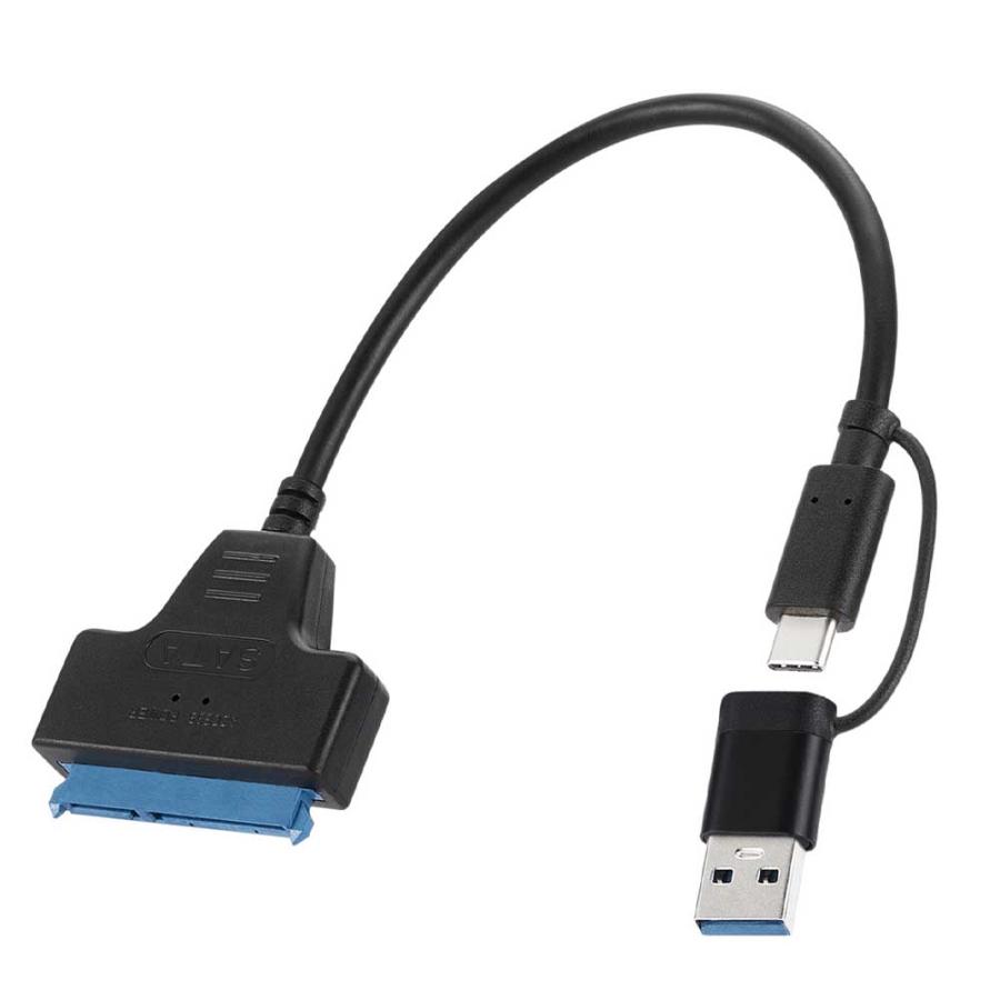 SATA USB 変換 ケーブル アダプタ 2in1 USB-C/USB 3.0 - III 2.5
