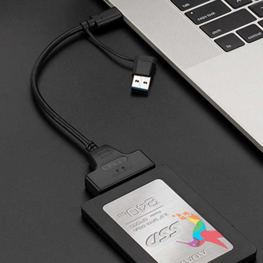 SATA USB 変換 ケーブル アダプタ 2in1 USB-C/USB 3.0 - III 2.5
