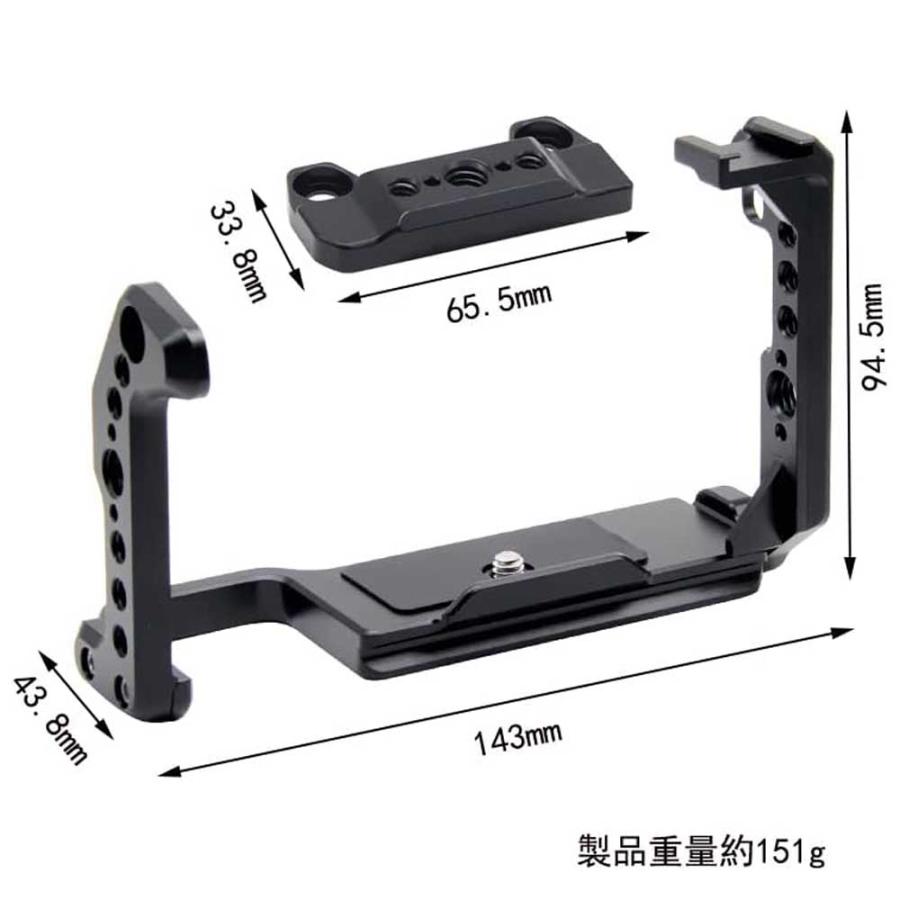 SONY（ソニー） FX30/FX3 カメラ 専用 ケージ 超拡張性 内蔵コールド