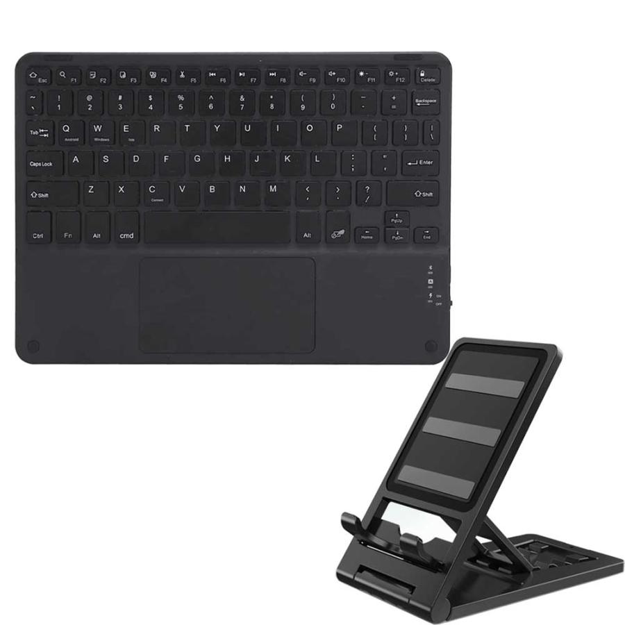 送料無料】タッチパッド付 Bluetooth キーボード スタンド付き Windows