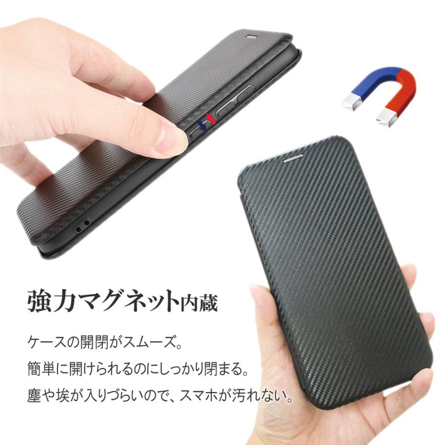 Galaxy ギャラクシー A41 ケース SC-41A / SCV48 手帳型 薄型 カーボン