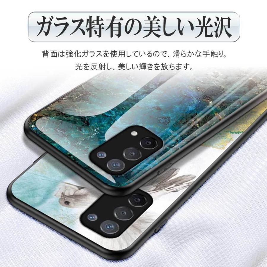 OPPO A オッポ A54 5G OPG02 ガラスカバー 背面ガラス TPUケース 耐