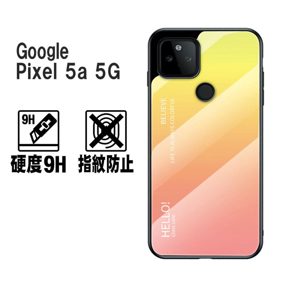 グーグルピクセル5a ケース 背面ガラス TPUケース Google Pixel 5a 5G グラデーション調  耐衝撃 強化ガラス 背面保護 かっこいい おしゃれ グラデーション柄｜pcastore｜06