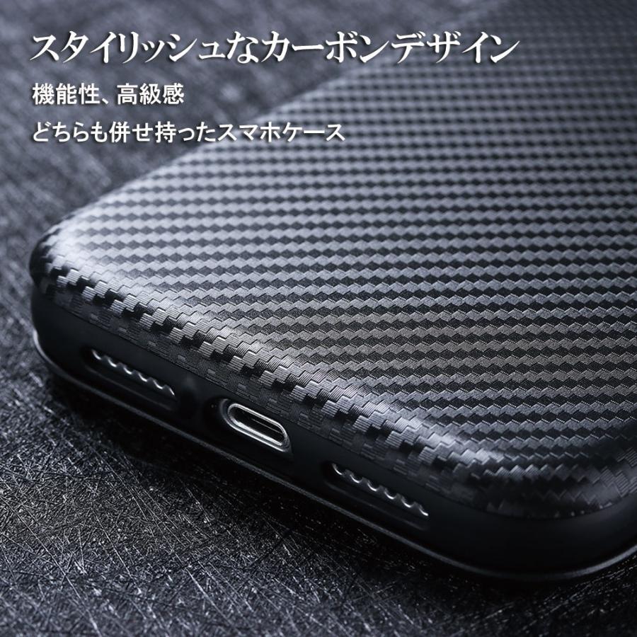 iPhone13 シリーズ mini Pro ProMax 手帳型 薄型 カーボンファイバー