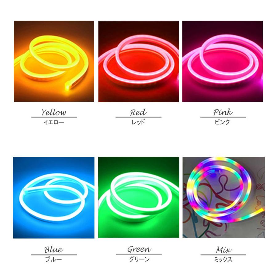 ネオンライト1m USB/乾電池 LED ネオンサイン 雰囲気作り 壁掛アート
