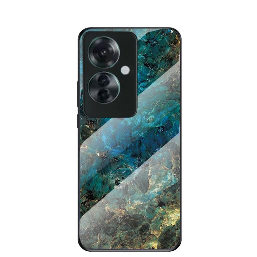 OPPO Reno 11 A ガラスケース 背面ガラス ケース カバー TPUケース 