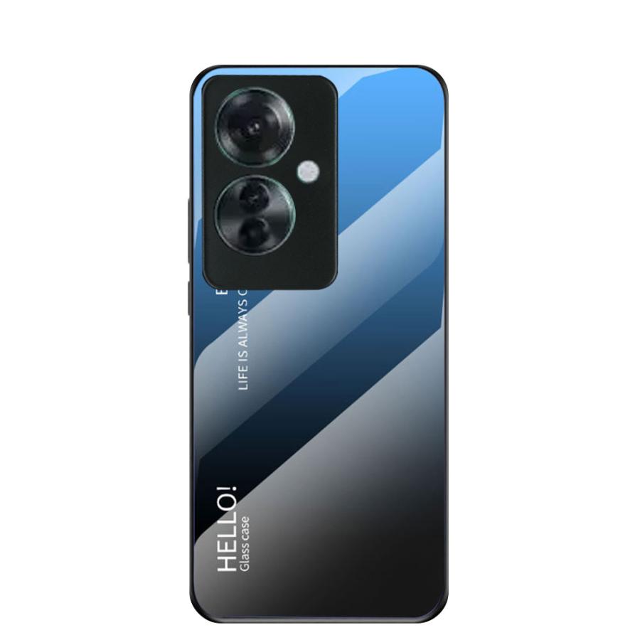 OPPO Reno11 A ガラスケース 背面ガラス ケース カバー TPUケース 
