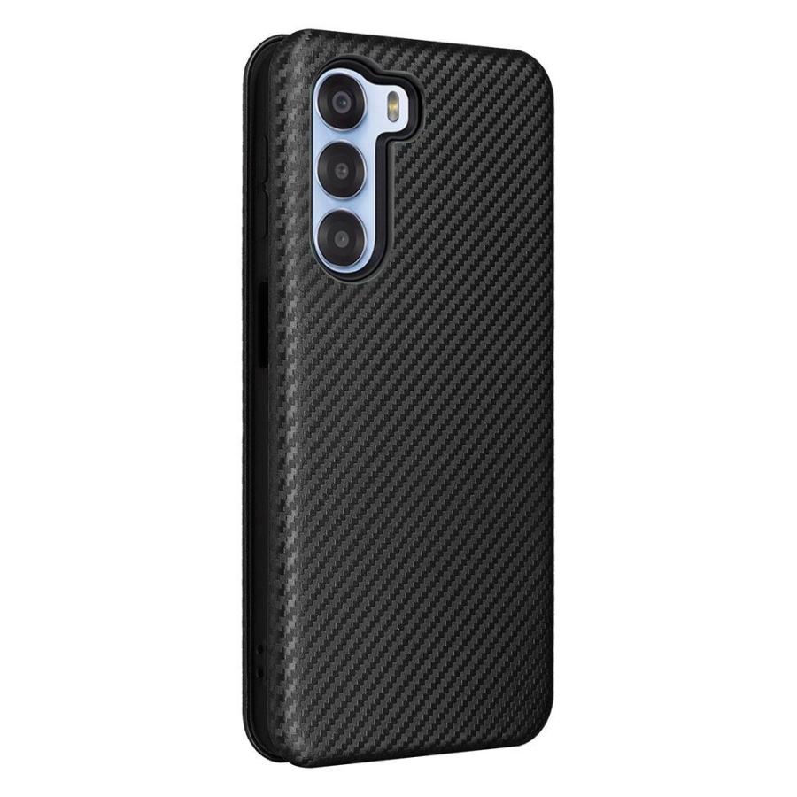 ワイモバイル nubia S 5G A403ZT カバー ケース 手帳型 薄型 カーボン
