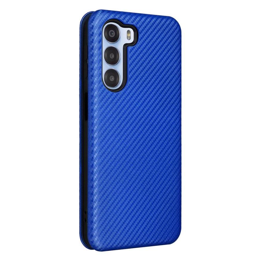 ワイモバイル nubia S 5G A403ZT カバー ケース 手帳型 薄型 カーボン