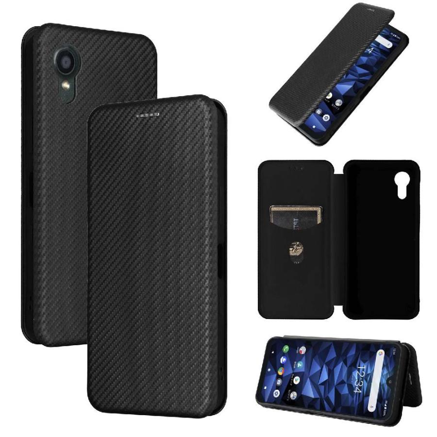 スマートフォン 本体 ブラック 手帳型ケース付き値下げ〇 DIGNO SX5 KC-S306 用 ケース 手帳型 カバー 薄型 マグネット 手帳型