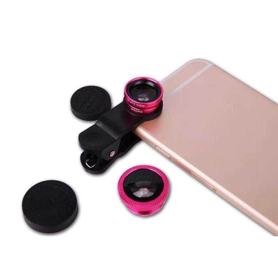セルカレンズセット 自撮りレンズ 3in1 SELFIE CAM LENS SET 0.67x広角