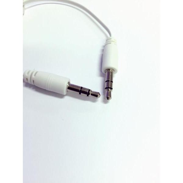 送料無料】AUX端子接続用オーディオケーブル 70cm 巻取型 3.5mm