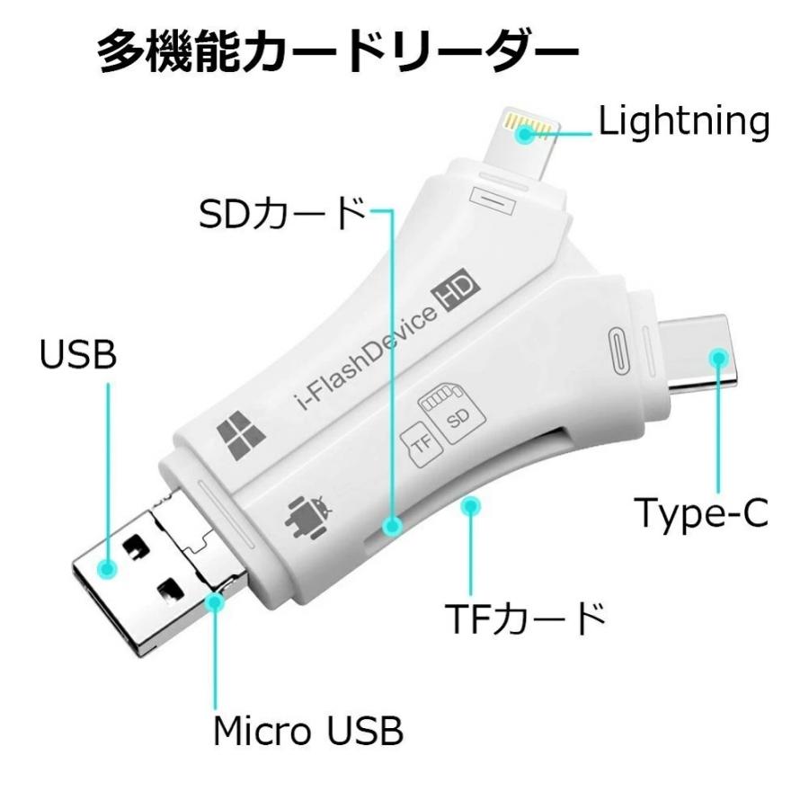 カラー3色 選択可 SD カードリーダー USB TYPE-C 4in1 10Gbps 高速転送