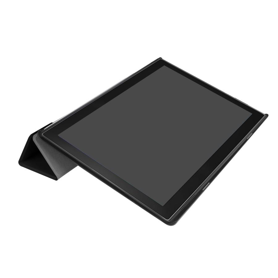 Lenovo Tab4 10 タブレット専用スタンド機能付きケース 三つ折 カバー 薄型 軽量型 高品質 TB-X304F PUレザーケース ブラック｜pcastore｜05