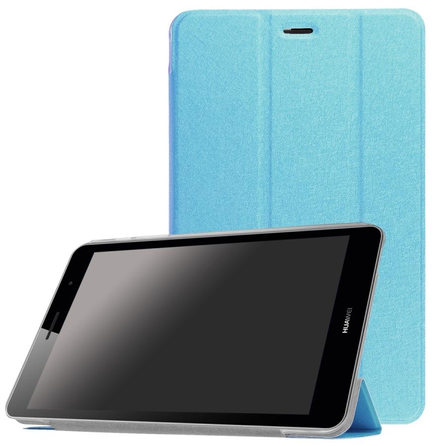 MediaPad T 14カラー/ Huawei T1 8.0 専用 三つ折 クリア スマート 