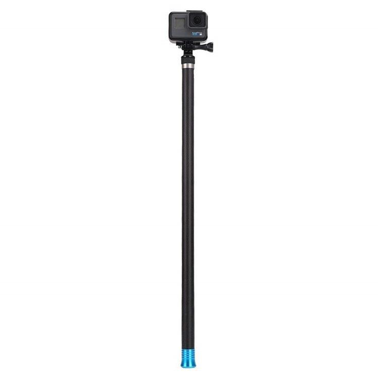 2.7mの長さで軽量な炭素繊維製の自撮り棒 - 180度回転・7段伸縮 GoPro（ゴープロ） 送料無料 他 アクションカメラ 対応 自撮り棒 伸縮