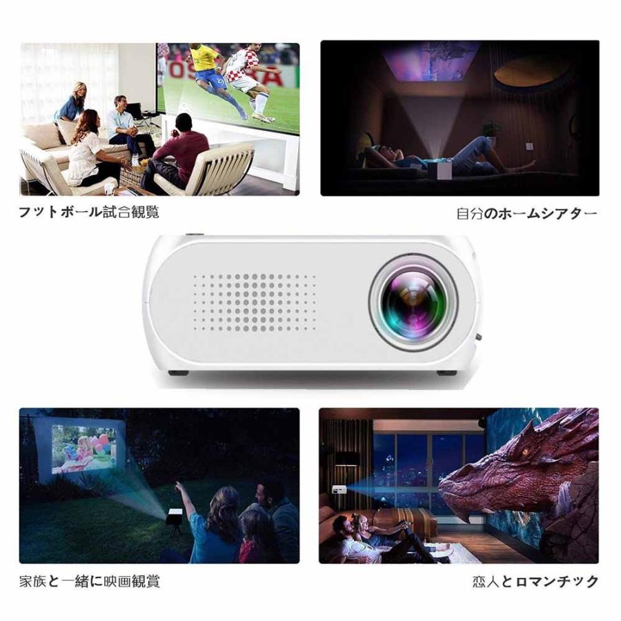 小型ミニLed投影機プロジェクター家庭用Min Projector、Led光源、軽便