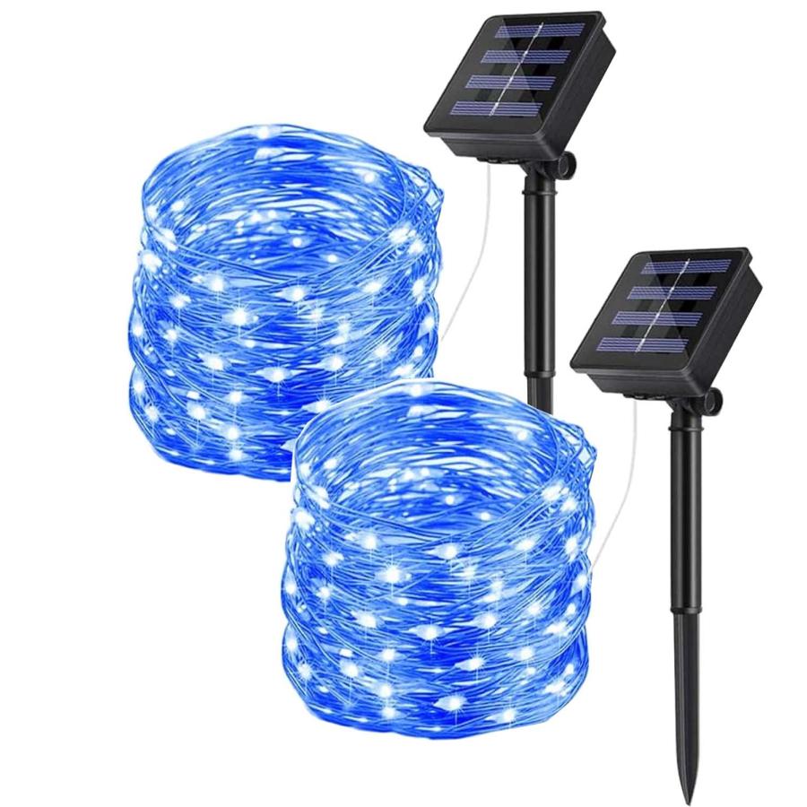 8パターン点灯 / LED ソーラーイルミネーションライト 2個セット