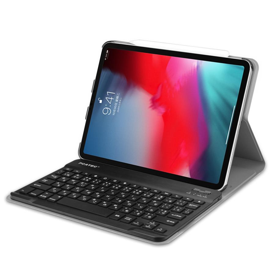 iPad10.2/ Pro10.5/Air3通用 Bluetooth キーボード兼スタンド兼カバー