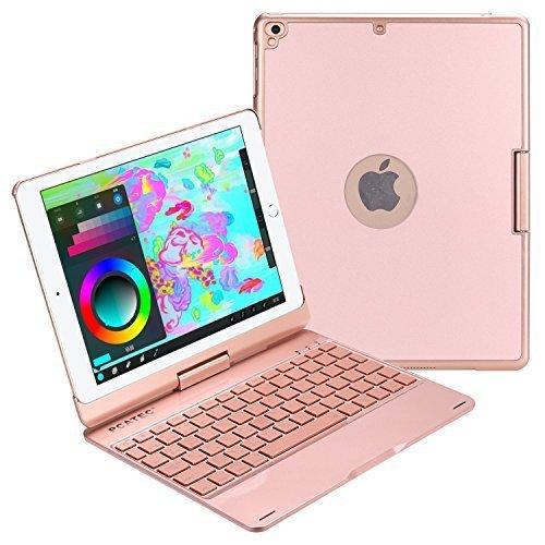 アイパッド iPad 第5世代 / 第6世代 用 キーボード付ケース ローズ 