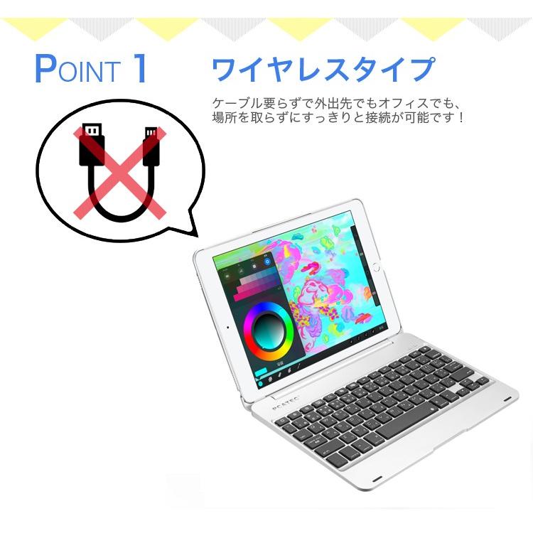 アイパッド キーボード付 ケース iPad (第5/6世代)/ Air(初代/第2世代