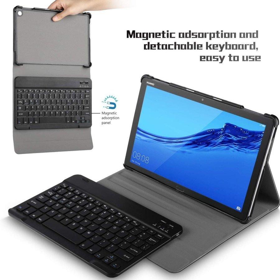 MediaPad T HUAWEI M5 Lite 10 ケース Bluetooth キーボード ネイビー