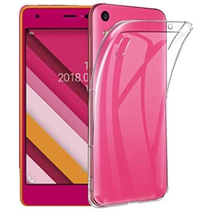 キュアフォン ソフトケース TPU保護ケース カバー au Quaphone QZ KYV44 耐衝撃 クリアケース Kyocera DIGNO  A/おてがるスマホ01