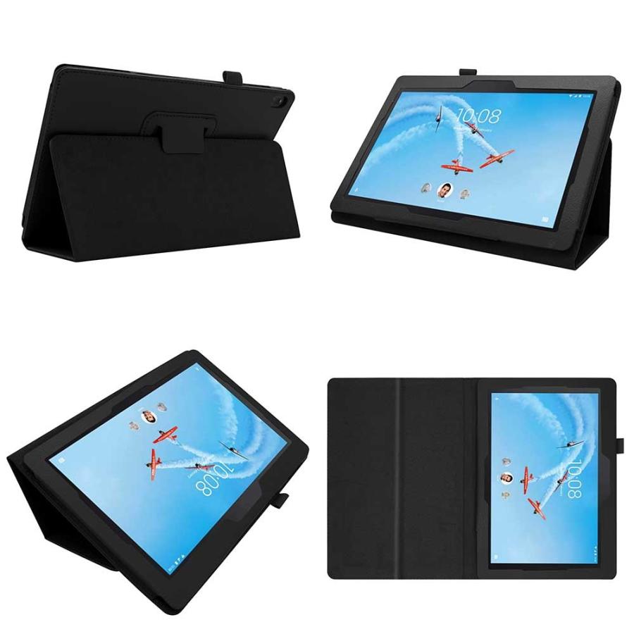 Lenovo TAB E10 レノボタブE10 ケース スタンド機能付き 二つ折 カバー 薄型 軽量型 スタンド機能 高品質PUレザーケース