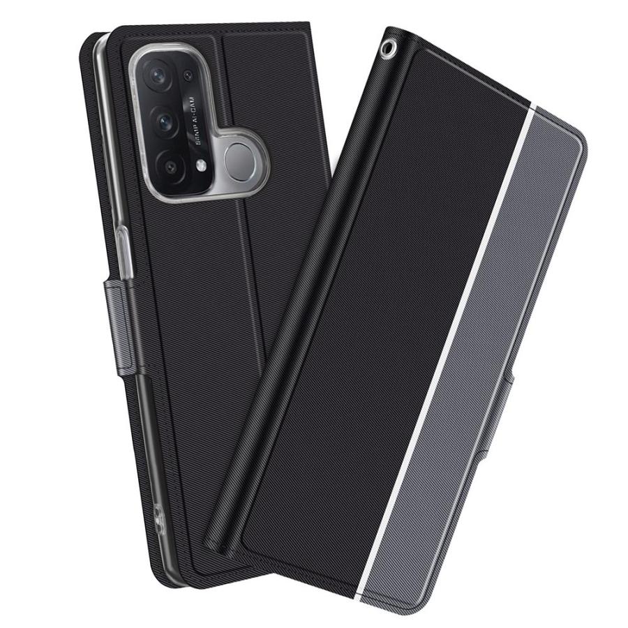 OPPO（オッポ） リノ5 A 手帳型ケース カバー ツートンカラー OPPO