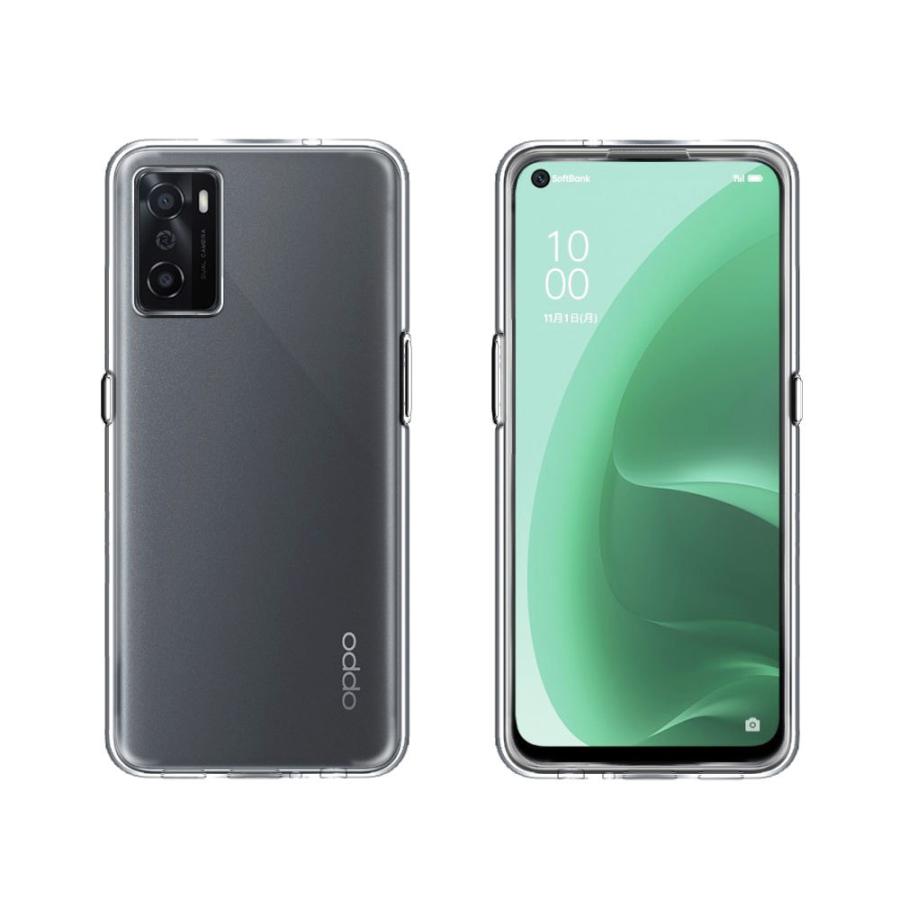 OPPO A オッポ A55s ソフトケース TPU保護ケース カバー 耐衝撃 クリア