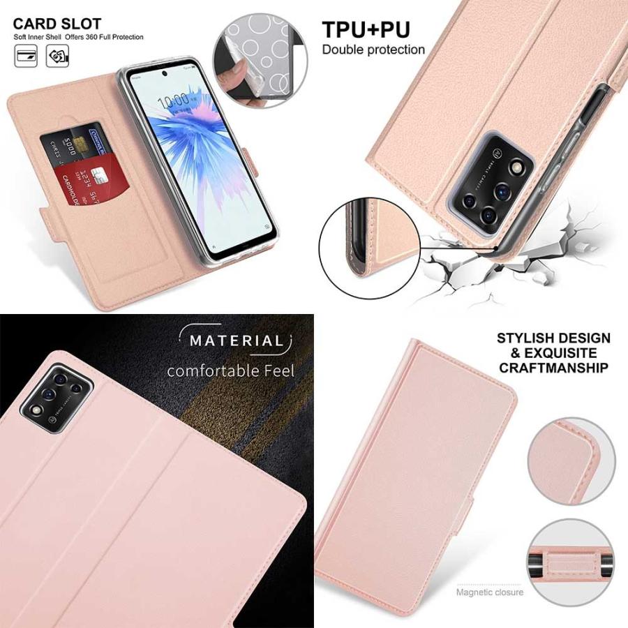 ZTE ワイモバイル リベロ ファイブジー ツー 手帳型ケース マグネット