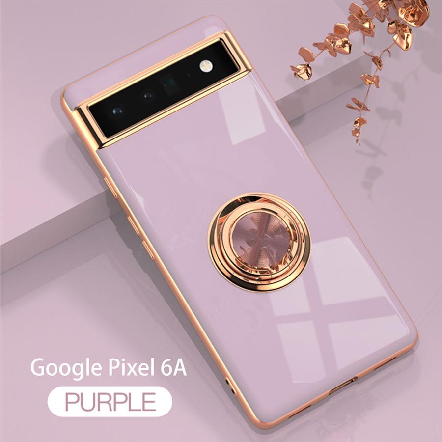 Google Pixel 6a グーグルピクセル6a 360°回転 リング付き ソフト