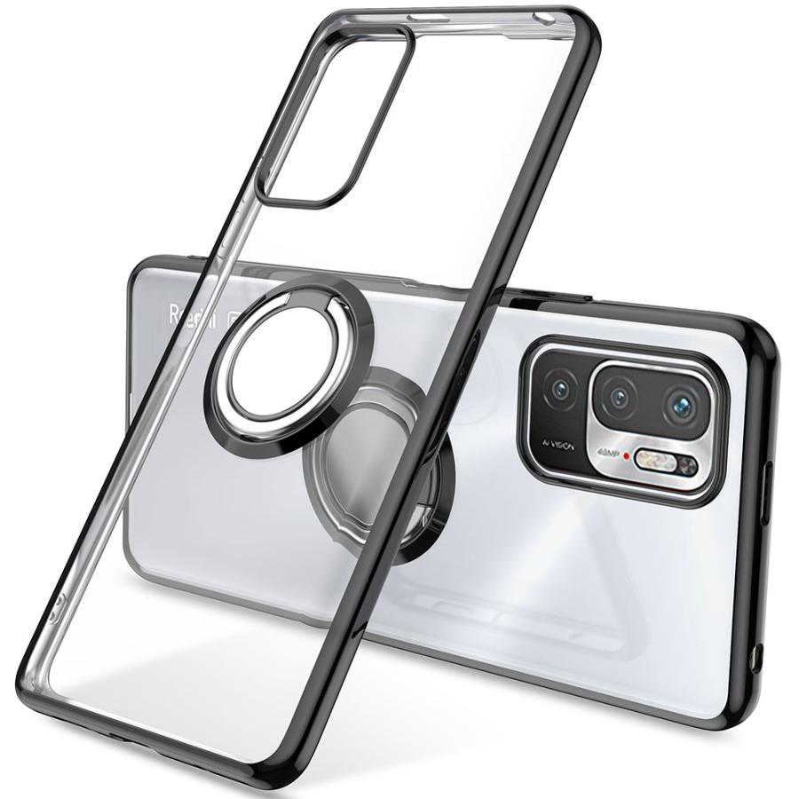 Redmi Note 10 JE XIG02 ソフトケース 360度回転 リング付き Redmi Note 10 JE XIG02 ソフトケース 360度回転 リング付き