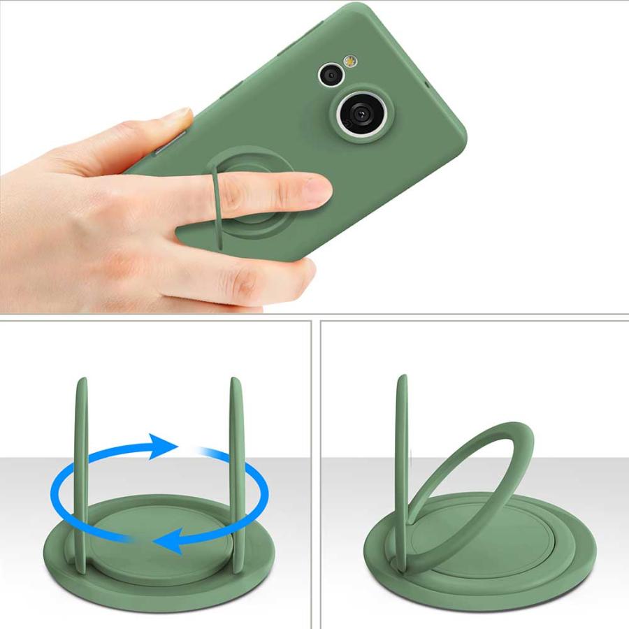 AQUOS sense sense7 / plus スマホケース 360°回転 リング付 AQUOS sense sense7 / plus スマホケース 360°回転 リング付