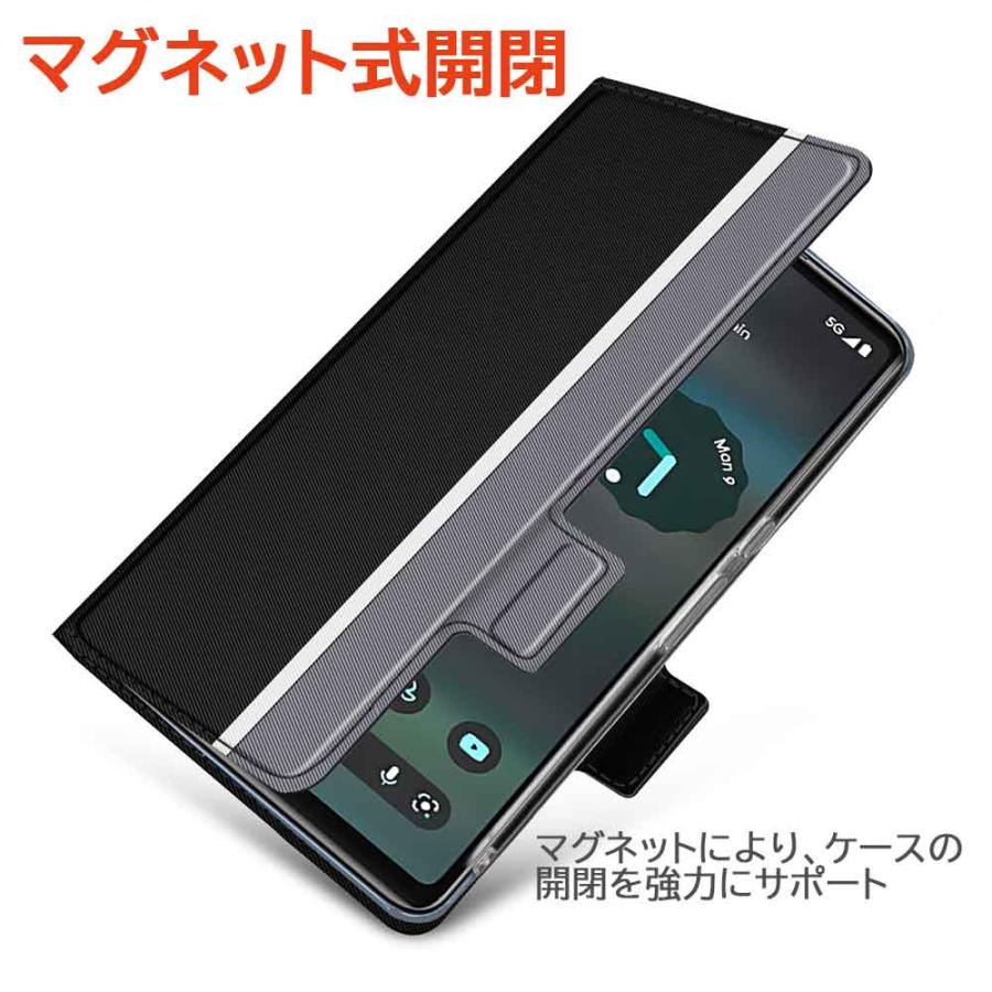 Google Pixel 7a スマホケース 手帳型ケース カバー ツートーンカラー