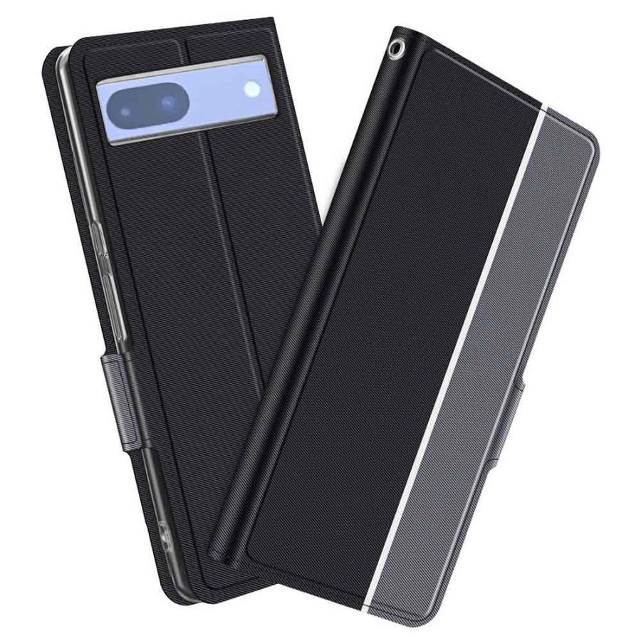 Google Pixel 7a スマホケース 手帳型ケース カバー ツートーンカラー