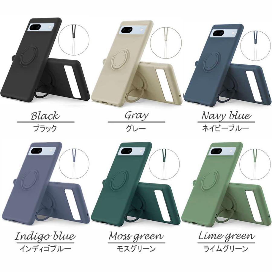 Google Pixel 7aスマホケース カバー リング付き ソフトシリコン Google Pixel 7aスマホケース カバー リング付き ソフトシリコン