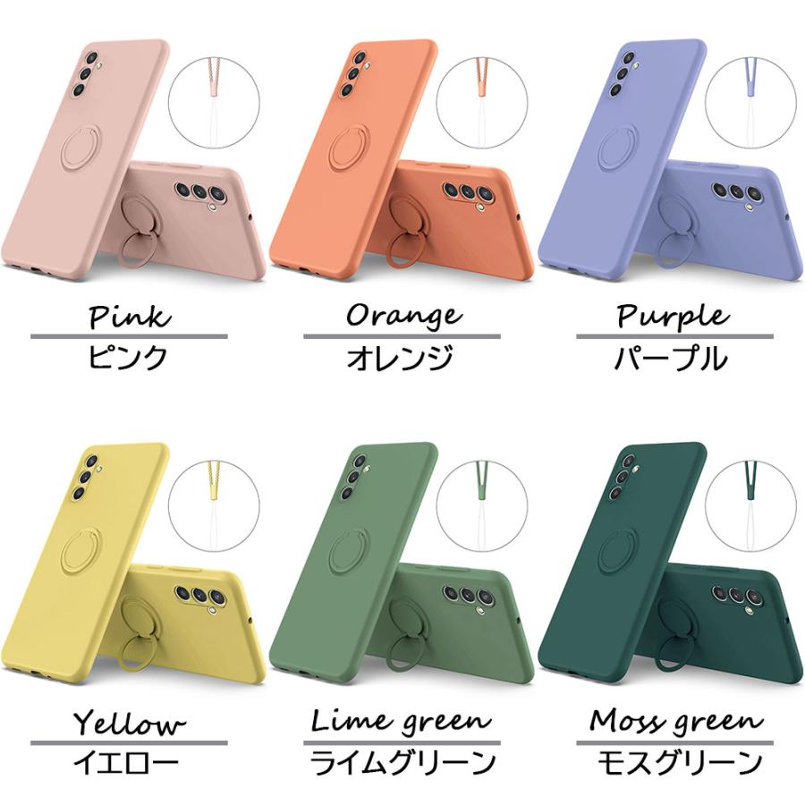 Galaxy A54 5G SC-53D SCG21ケース カバー ソフトシリコン リング付