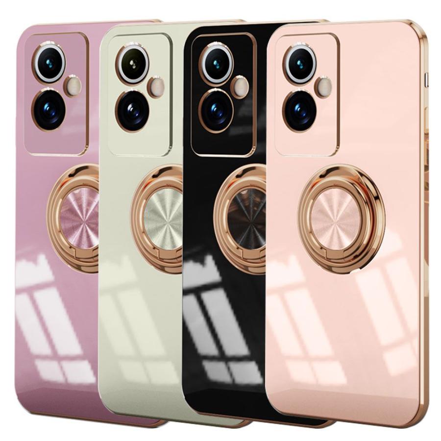OPPO A79 5G用 CPH2557 ケース リング付き 耐衝撃 落下衝撃吸収 tpu