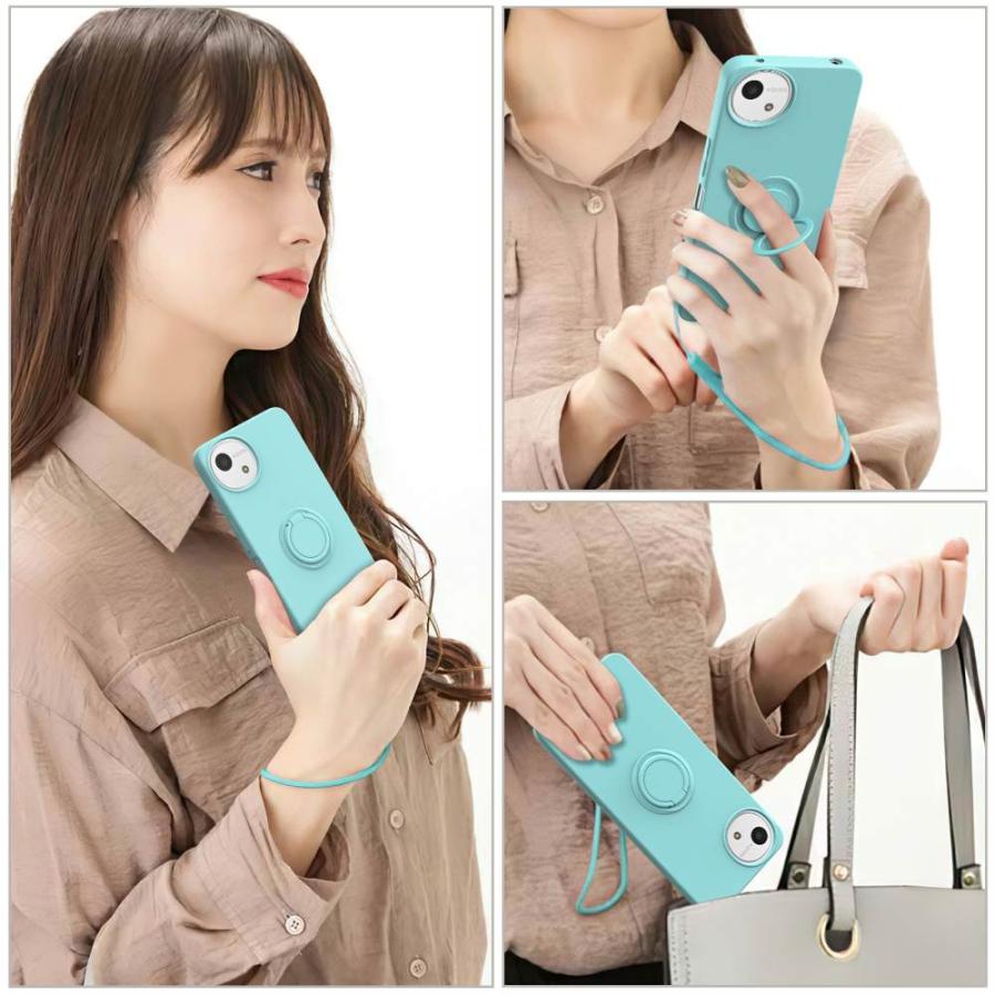 AQUOS wish4 SH-52E ソフトケースリング シリコン保護ケース・カバー