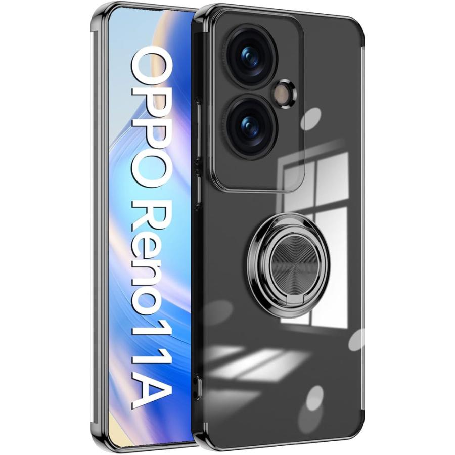 【ケース4個付き】OPPO Reno11 A ダークグリーン OPPO Reno11 A CPH2603 ケース クリア ソフトケースリング TPU保護