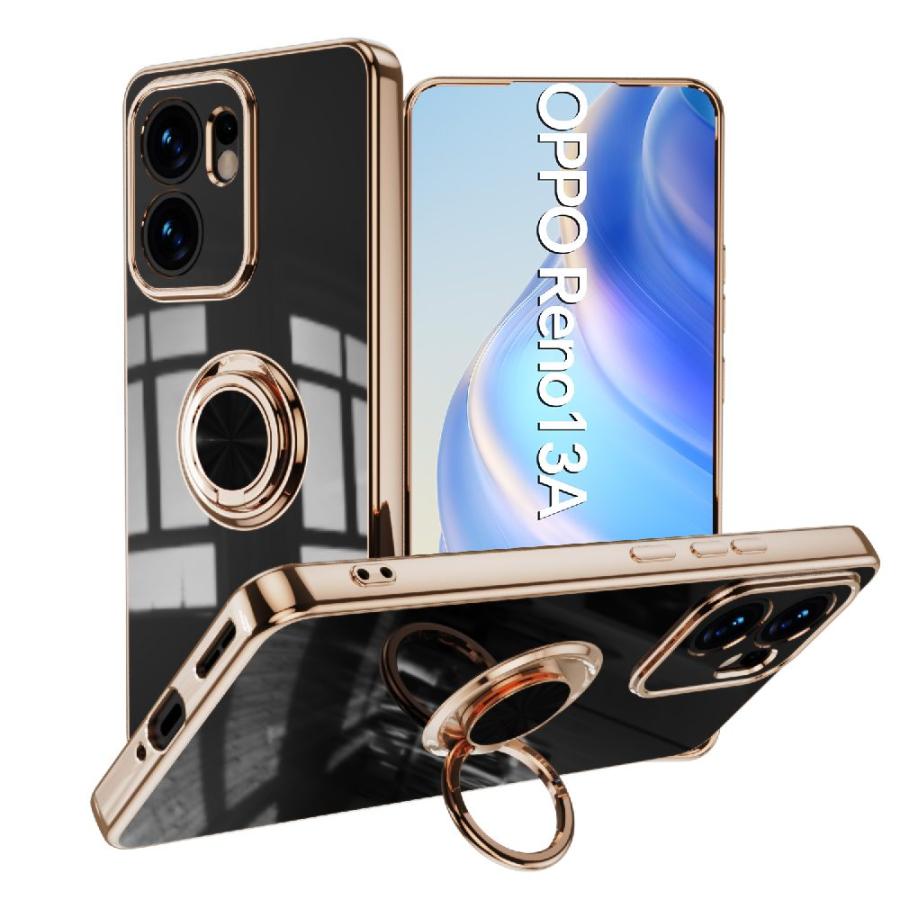 OPPO Reno13 A 用 ケース カバー TPU リング付 ソフトケースリング TPU